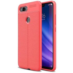 Xiaomi Mi 8 Lite Deri Görünümlü Niss Silikon Kılıf