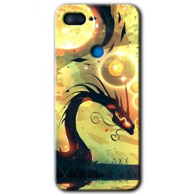 Xiaomi Mi 8 Lite Digital Dragon Baskılı Uyumlu Silikon Kılıf