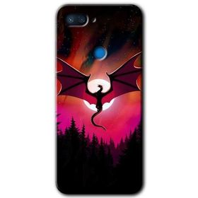 Xiaomi Mi 8 Lite Dragon Night Baskılı Uyumlu Silikon Kılıf