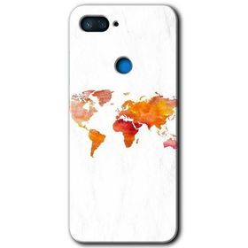 Xiaomi Mi 8 Lite Dünya Haritası Baskılı Uyumlu Silikon Kılıf