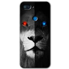 Xiaomi Mi 8 Lite Fire and Ice Lion Baskılı Uyumlu Silikon Kılıf