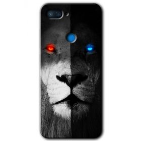 Xiaomi Mi 8 Lite Fire and Ice Lion Baskılı Uyumlu Silikon Kılıf