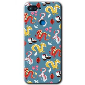 Xiaomi Mi 8 Lite Funky Dragon Baskılı Uyumlu Silikon Kılıf