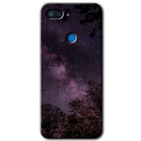 Xiaomi Mi 8 Lite Gece Galaksi Baskılı Uyumlu Silikon Kılıf