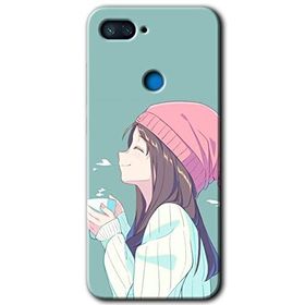 Xiaomi Mi 8 Lite Happy Girl Baskılı Uyumlu Silikon Kılıf