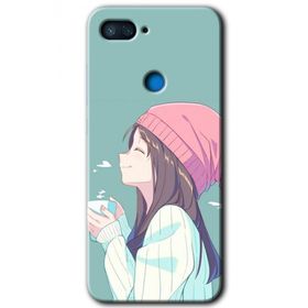Xiaomi Mi 8 Lite Happy Girl Baskılı Uyumlu Silikon Kılıf