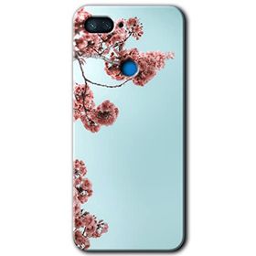 Xiaomi Mi 8 Lite Japon Çiçeği Baskılı Uyumlu Silikon Kılıf