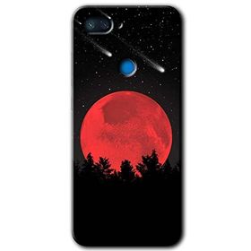 Xiaomi Mi 8 Lite Kanlı Ay Baskılı Uyumlu Silikon Kılıf