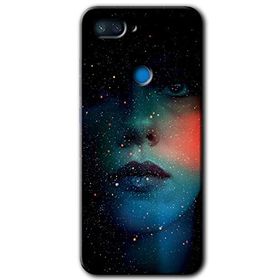 Xiaomi Mi 8 Lite Karanlık Kadın Baskılı Uyumlu Silikon Kılıf