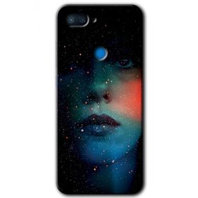 Xiaomi Mi 8 Lite Karanlık Kadın Baskılı Uyumlu Silikon Kılıf