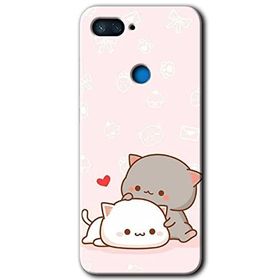 Xiaomi Mi 8 Lite Kedi Aşkı Baskılı Uyumlu Silikon Kılıf