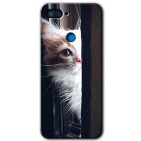 Xiaomi Mi 8 Lite Kedi Bakışı Baskılı Uyumlu Silikon Kılıf