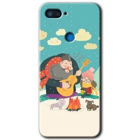 Xiaomi Mi 8 Lite Kış Pikniği Baskılı Uyumlu Silikon Kılıf