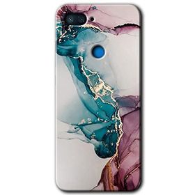 Xiaomi Mi 8 Lite Liquid Mermer Baskılı Uyumlu Silikon Kılıf