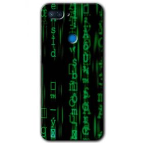 Xiaomi Mi 8 Lite Matrix Baskılı Uyumlu Silikon Kılıf