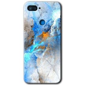 Xiaomi Mi 8 Lite Mavi Buzul Baskılı Uyumlu Silikon Kılıf