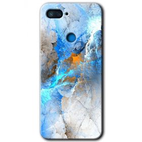 Xiaomi Mi 8 Lite Mavi Buzul Baskılı Uyumlu Silikon Kılıf