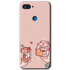 Xiaomi Mi 8 Lite Meyveli Süt Baskılı Uyumlu Silikon Kılıf