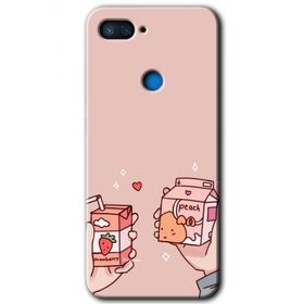 Xiaomi Mi 8 Lite Meyveli Süt Baskılı Uyumlu Silikon Kılıf