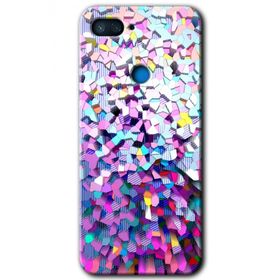 Xiaomi Mi 8 Lite Mosaic Fragments Colorfull Baskılı Uyumlu Silikon Kılıf