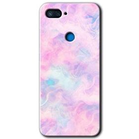 Xiaomi Mi 8 Lite Pembe Duman Baskılı Uyumlu Silikon Kılıf
