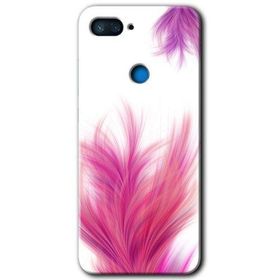 Xiaomi Mi 8 Lite Pembe Tüy Baskılı Uyumlu Silikon Kılıf