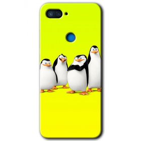 Xiaomi Mi 8 Lite Penguenler Baskılı Uyumlu Silikon Kılıf