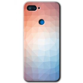 Xiaomi Mi 8 Lite Polygon Graident 3 Baskılı Uyumlu Silikon Kılıf