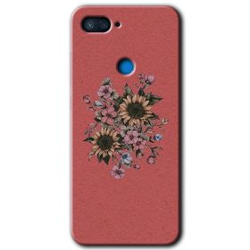 Xiaomi Mi 8 Lite Retro Çiçek Baskılı Uyumlu Silikon Kılıf