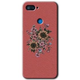 Xiaomi Mi 8 Lite Retro Çiçek Baskılı Uyumlu Silikon Kılıf