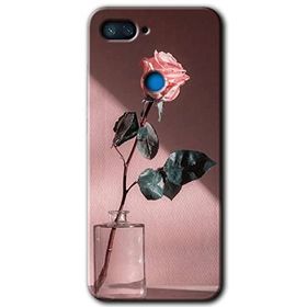 Xiaomi Mi 8 Lite Retro Gül Baskılı Uyumlu Silikon Kılıf