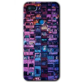 Xiaomi Mi 8 Lite Şehir Görünümü Baskılı Uyumlu Silikon Kılıf