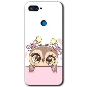 Xiaomi Mi 8 Lite Sevimli Baykuş Baskılı Uyumlu Silikon Kılıf