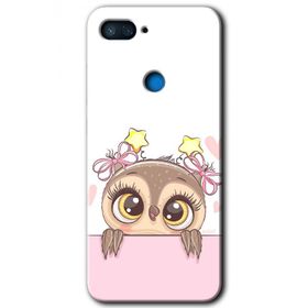 Xiaomi Mi 8 Lite Sevimli Baykuş Baskılı Uyumlu Silikon Kılıf