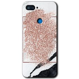 Xiaomi Mi 8 Lite Simli Mermer Baskılı Uyumlu Silikon Kılıf