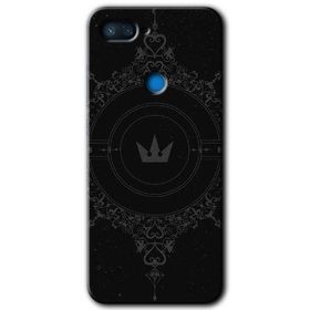 Xiaomi Mi 8 Lite Siyah Mandala 1 Baskılı Uyumlu Silikon Kılıf