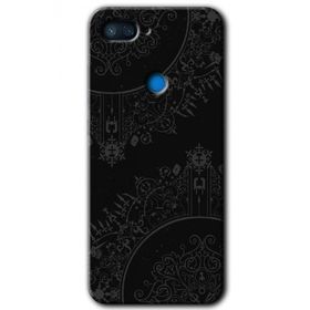 Xiaomi Mi 8 Lite Siyah Mandala Baskılı Uyumlu Silikon Kılıf
