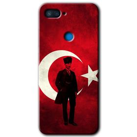 Xiaomi Mi 8 Lite Siyah Mermer Desenli Y Harfi Baskılı Uyumlu Silikon Kılıf