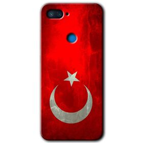 Xiaomi Mi 8 Lite Siyah Mermer Desenli Y Harfi Baskılı Uyumlu Silikon Kılıf