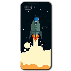 Xiaomi Mi 8 Lite Space Smoke Baskılı Uyumlu Silikon Kılıf