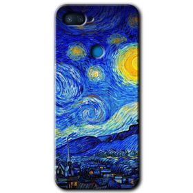 Xiaomi Mi 8 Lite Starry Night Baskılı Uyumlu Silikon Kılıf