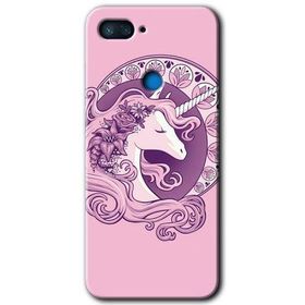 Xiaomi Mi 8 Lite Unicorn Pembe Baskılı Uyumlu Silikon Kılıf