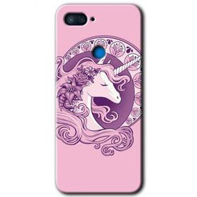Xiaomi Mi 8 Lite Unicorn Pembe Baskılı Uyumlu Silikon Kılıf