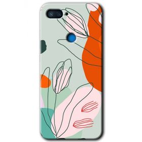 Xiaomi Mi 8 Lite Vektör Çiçekler Baskılı Uyumlu Silikon Kılıf