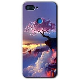 Xiaomi Mi 8 Lite Wash Red Wall Baskılı Uyumlu Silikon Kılıf