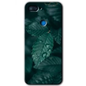 Xiaomi Mi 8 Lite Yağmurlu Yaprak Baskılı Uyumlu Silikon Kılıf