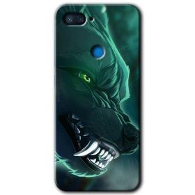 Xiaomi Mi 8 Lite Yeşil Kurt Baskılı Uyumlu Silikon Kılıf