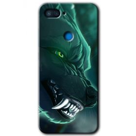 Xiaomi Mi 8 Lite Yeşil Kurt Baskılı Uyumlu Silikon Kılıf