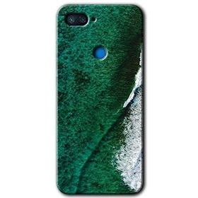 Xiaomi Mi 8 Lite Yeşil Okyanus Baskılı Uyumlu Silikon Kılıf