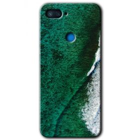 Xiaomi Mi 8 Lite Yeşil Okyanus Baskılı Uyumlu Silikon Kılıf